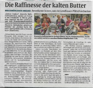Plätzchenbacken mit unseren amerikanischen Freunden.