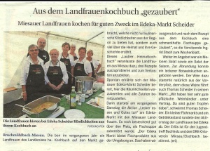 Spendenaktion im Edeka-Markt September 2014
