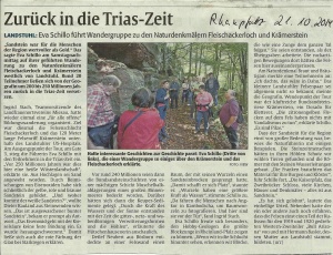 Wanderung in das Fleischackerloch und zu den Krämerhöhlen September 2014